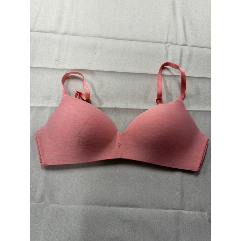 Victoria’s Secret Infinity Flex Wireless 36C Bra Adjustable Straps Pink